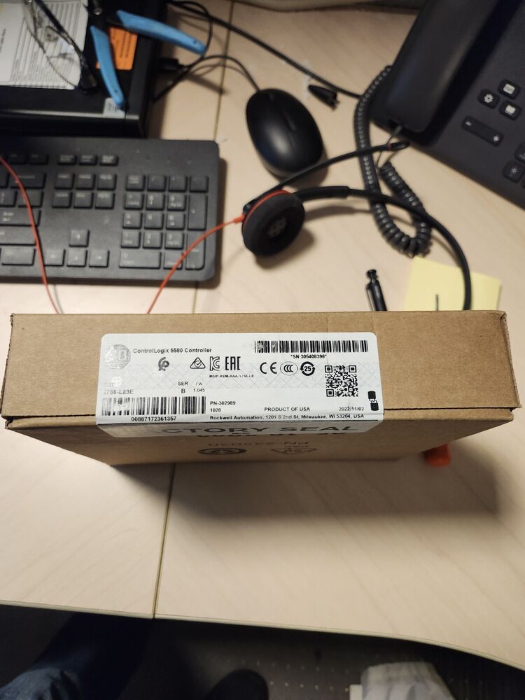 Allen-Bradley 1756-L83E ControlLogix 5580 Controller DHL / UPS / FedEx
