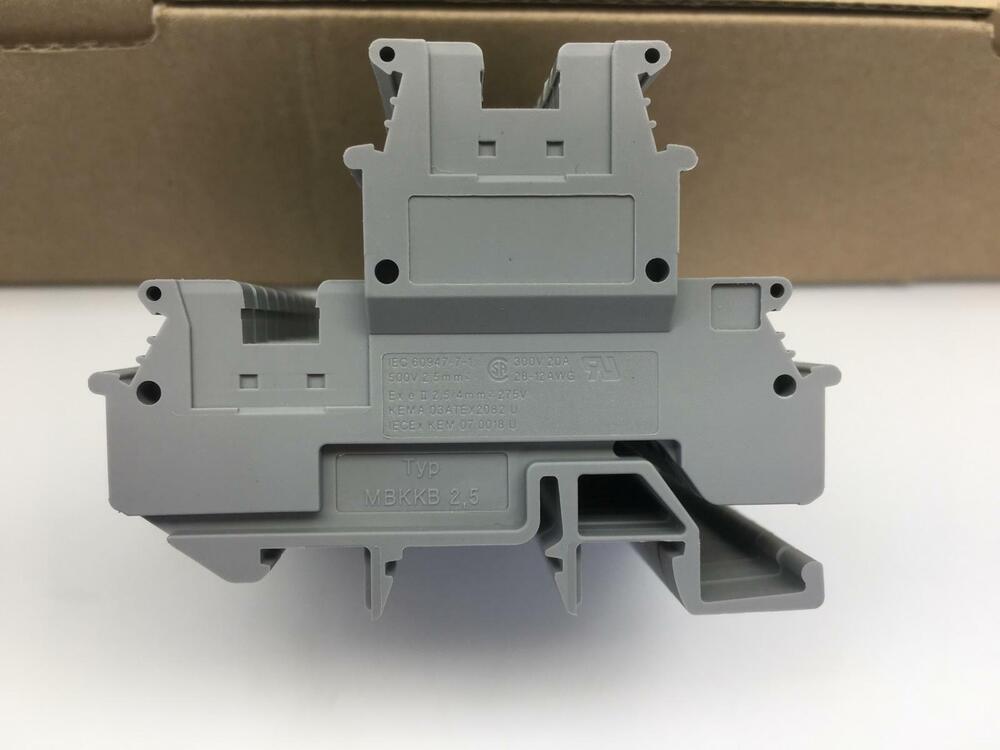 50 X Phoenix Contact 1414064 Mini-Durchgangsklemme Mbkkb 2,5 Through Terminal