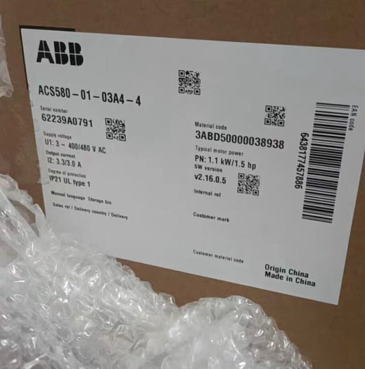 ACS580-01-03A4-4 brand new ABB Frequency converters ，ACS5800103A4，fast shipping