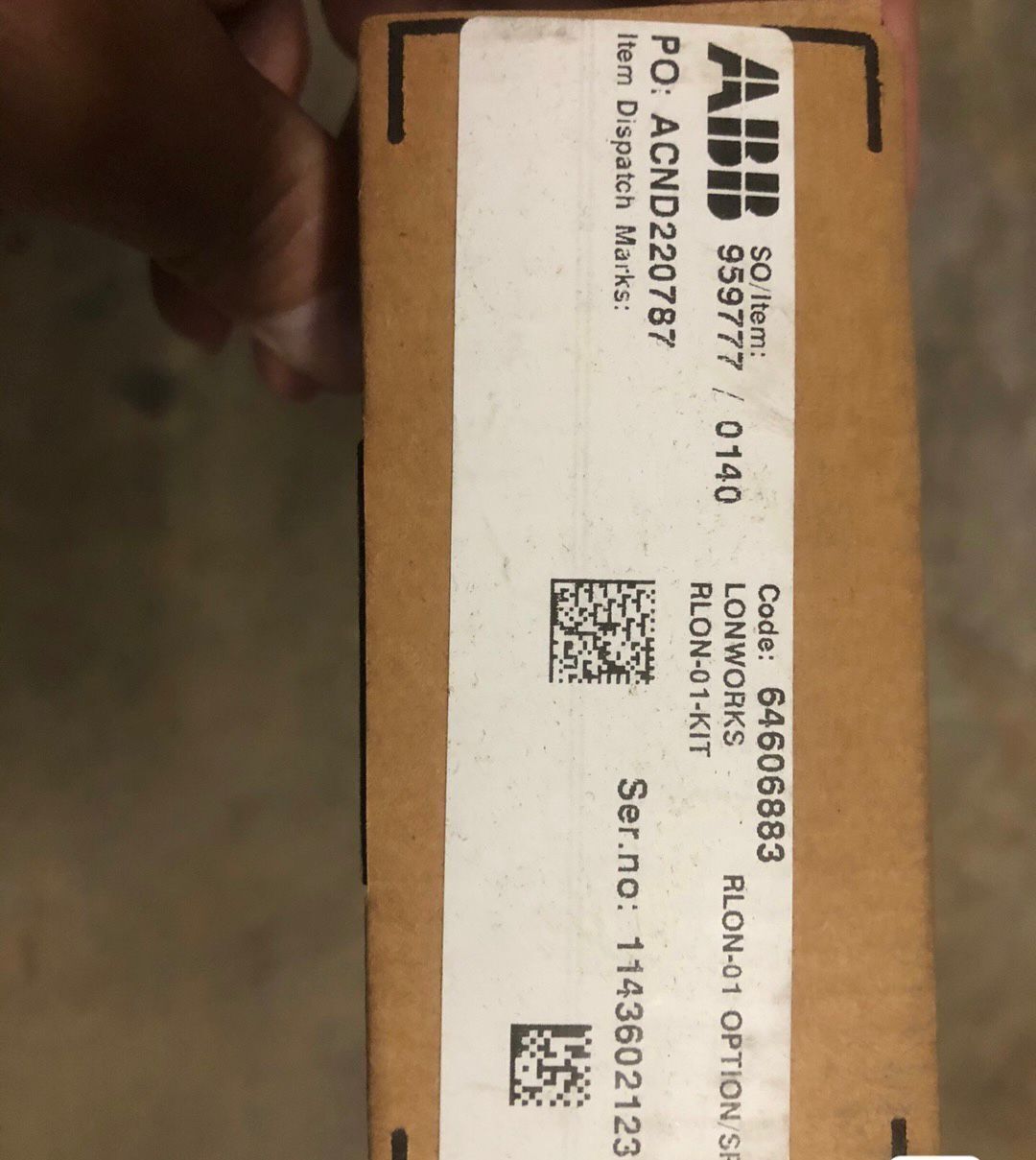 1PC NEW ORIGINAL ABB RLON-01 Adapter RLON01 FREE EXPEDITED SHIPPING DHL / UPS / FedEx