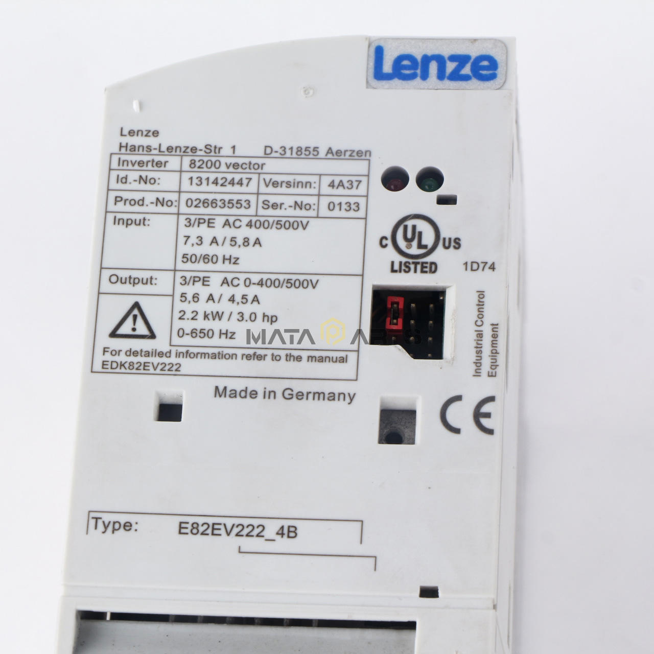 ONE Used LENZE E82EV222-4B inverter 2.2KW 380V E82EV222_4B