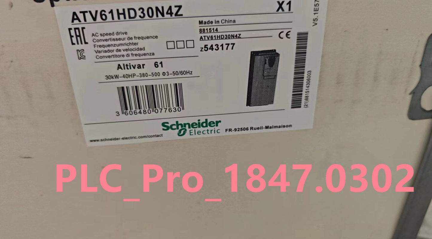ATV61HD30N4 1PCS Brand NEW Schneider ATV61HD30N4Z 30kW 40HP 380/480V Fast ship