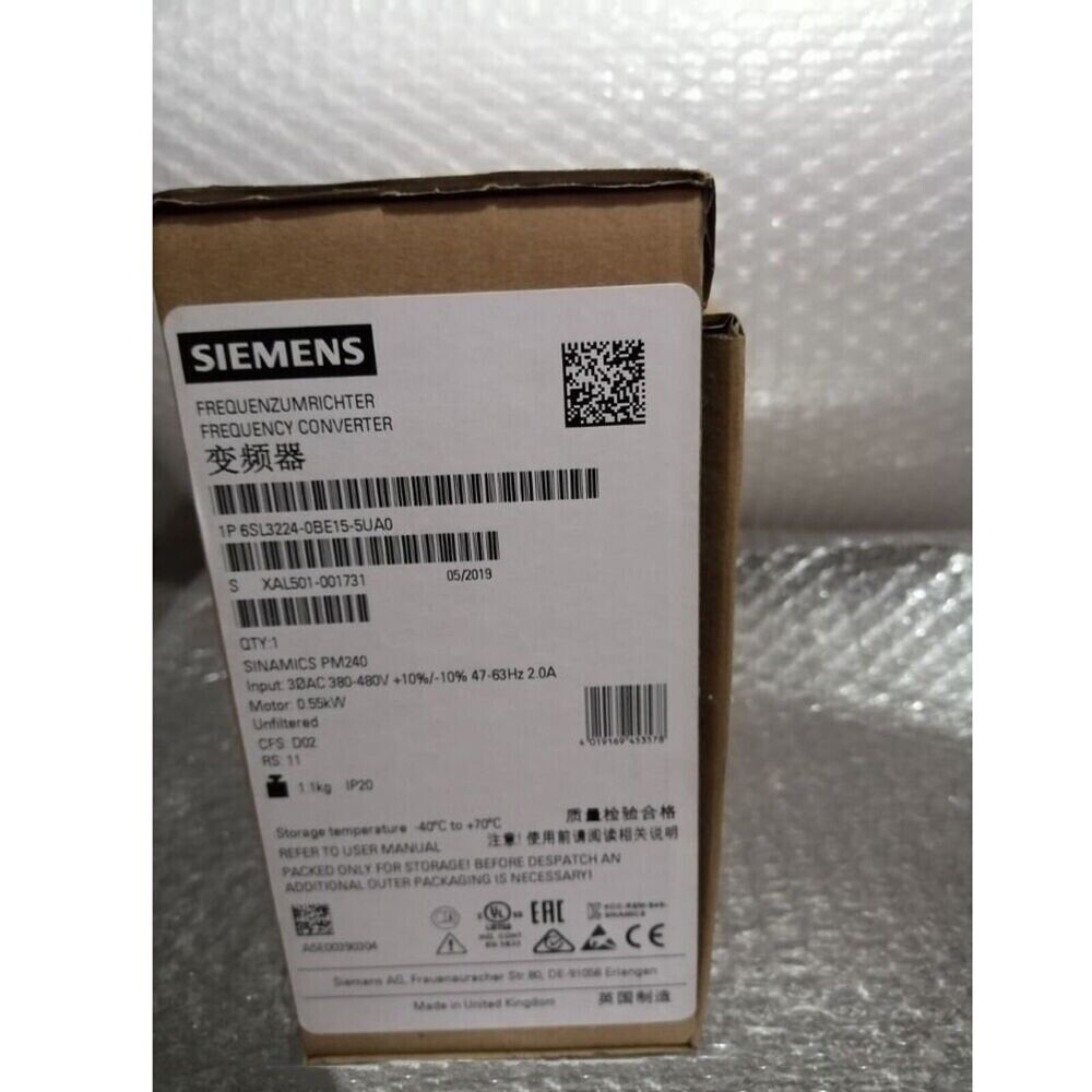 New Siemens 6SL3 224-0BE15-5UA0 6SL3224-0BE15-5UA0 G120 PM 240 Power Module