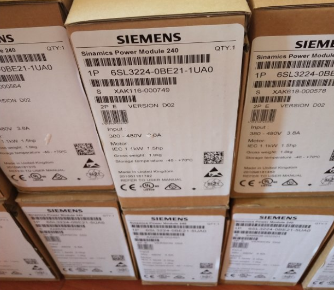 1PC Siemens 6SL3224-0BE21-1UA0 New In Box 6SL32240BE211UA0 Expedited Shipping DHL / UPS / FedEx