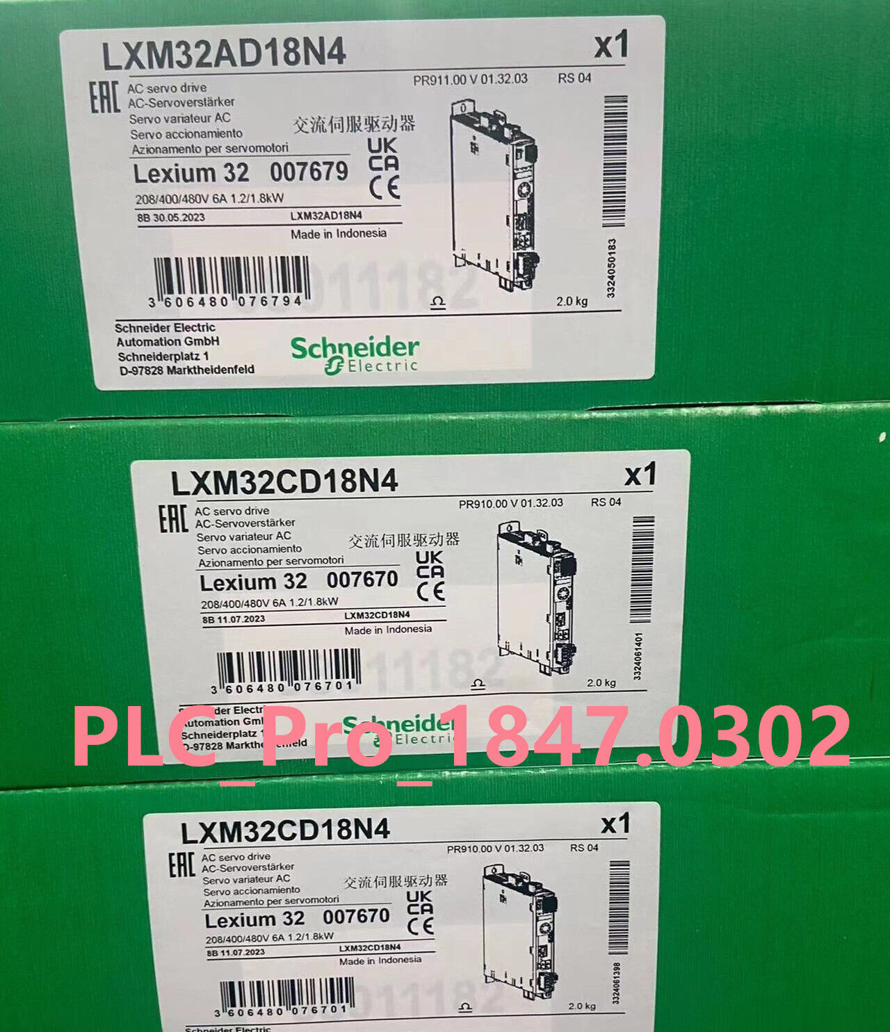 1PC NEW Schneider LXM32AD18N4 Servo Drive 18A RMS peak current 3-phase 480V