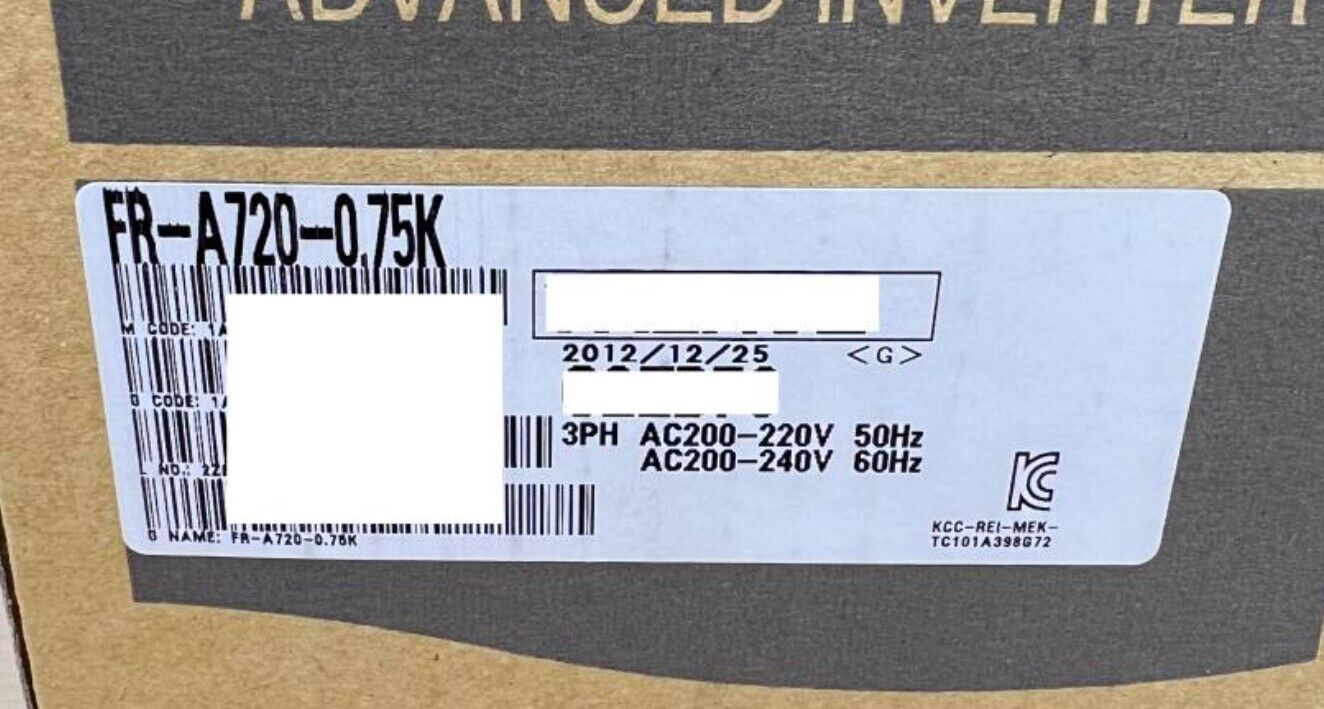 FR-A720-0.75K Mitsubishi Inverter It was kept as a spare part Tested UPS / DHL / FedEx