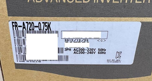 FR-A720-0.75K Mitsubishi Inverter It was kept as a spare part Tested UPS / DHL / FedEx
