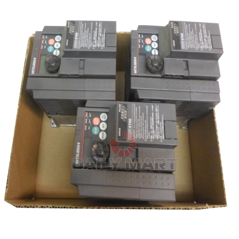 New In Box Mitsubishi FR-E720-0.4K 220V 0.4KW Inverter Input UPS / DHL / FedEx
