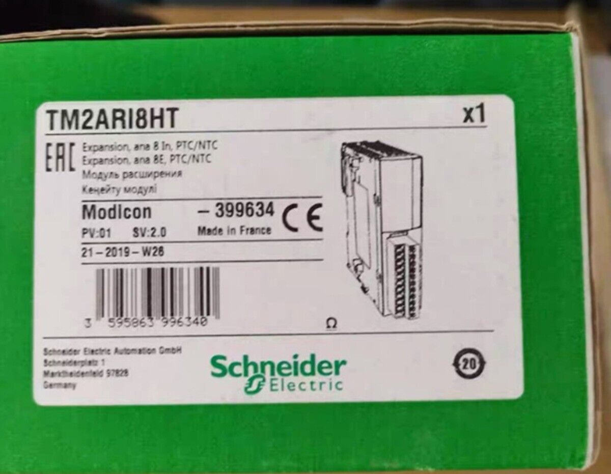 TM2ARI8HT New Schneider PLC Analog Expansion Module TM2ARI8HT IPCS DHL / UPS / FedEX