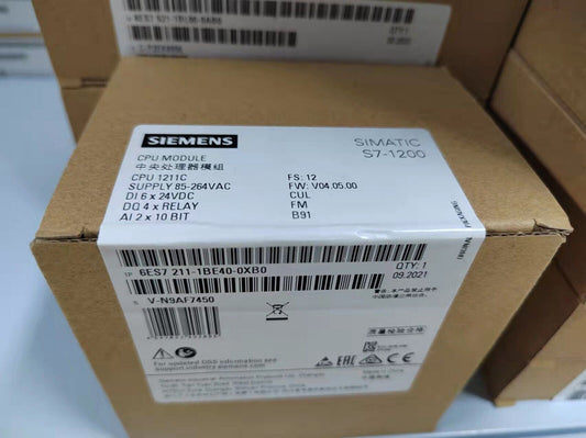 NEW SIEMENS 6ES7 211-1BE40-0XB0 CPU MODULE 6ES72111BE400XB0 EXPEDITED SHIPPING DHL / UPS / FedEx