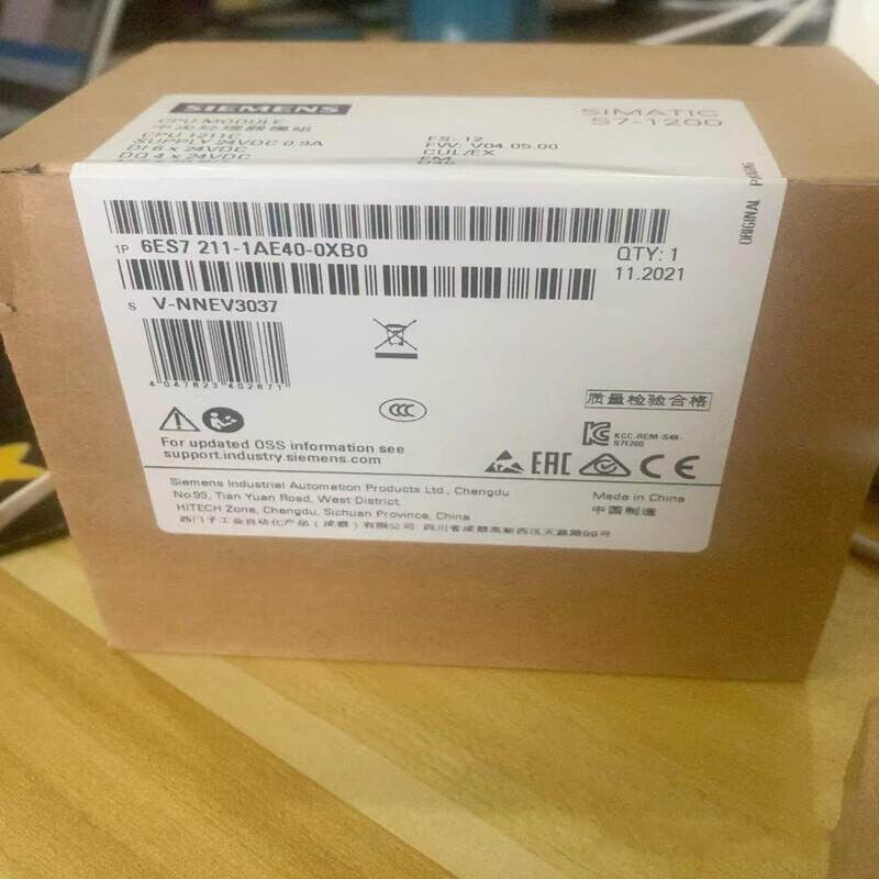 NEW SIEMENS 6ES7 211-1AE40-0XB0 CPU MODULE 6ES72111AE400XB0 EXPEDITED SHIPPING DHL / UPS / FedEx
