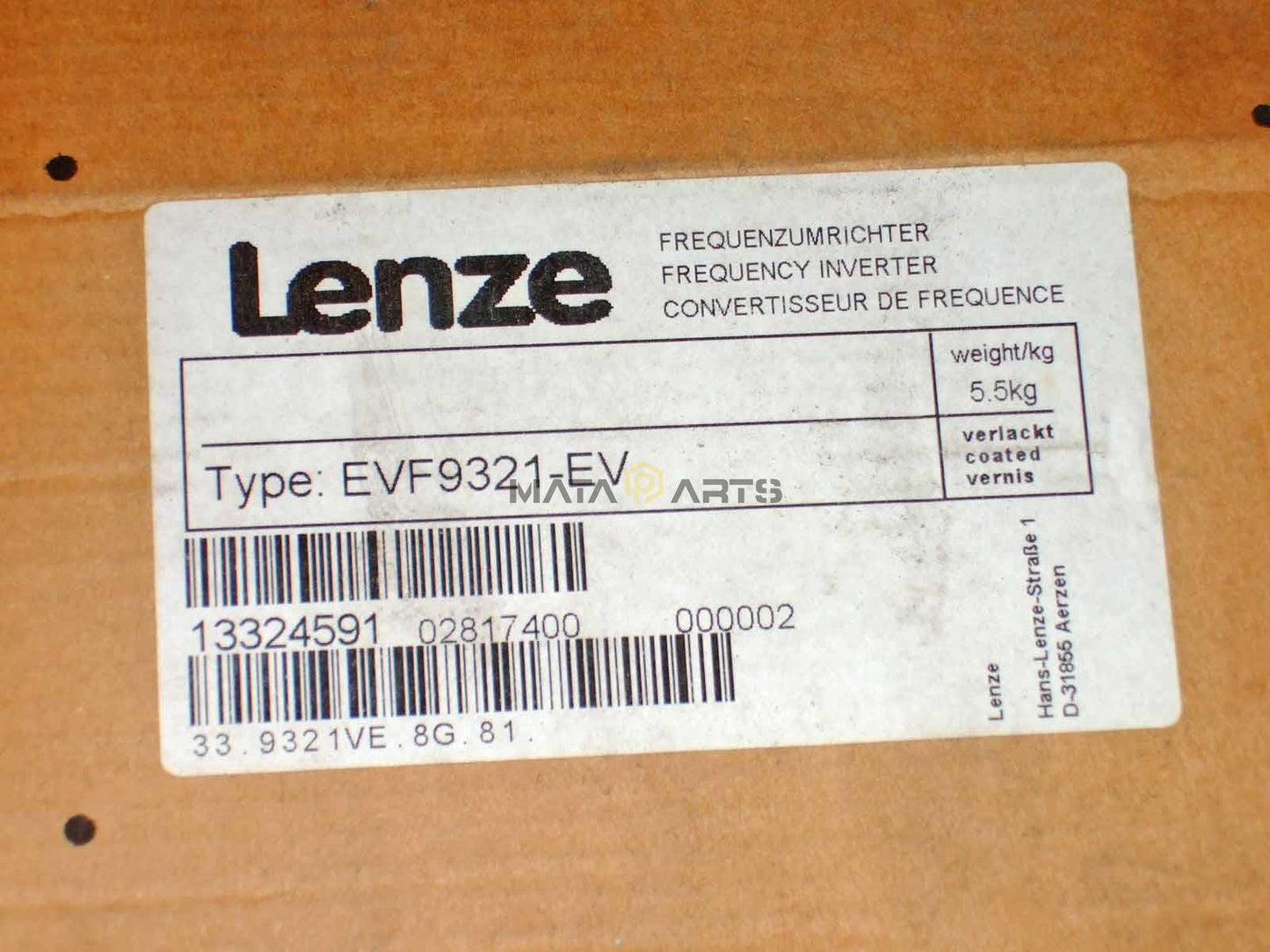 ONE NEW LENZE inverter EVF9321-EV
