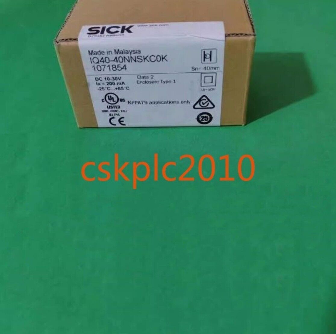 1PCS New original SICK sensor 1071854 IQ40-40NNSKC0K in stock