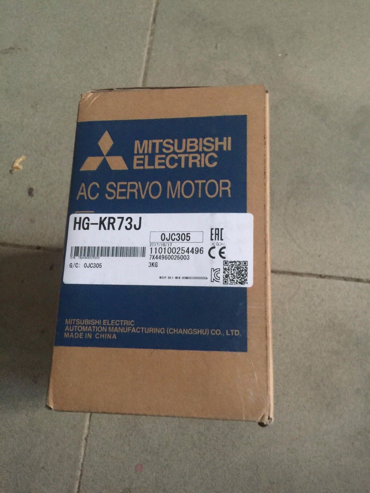 1PC NEW MITSUBISHI AC SERVO MOTOR HG-KR73J HGKR73J FREE EXPEDITED SHIPPING DHL / UPS / FedEx