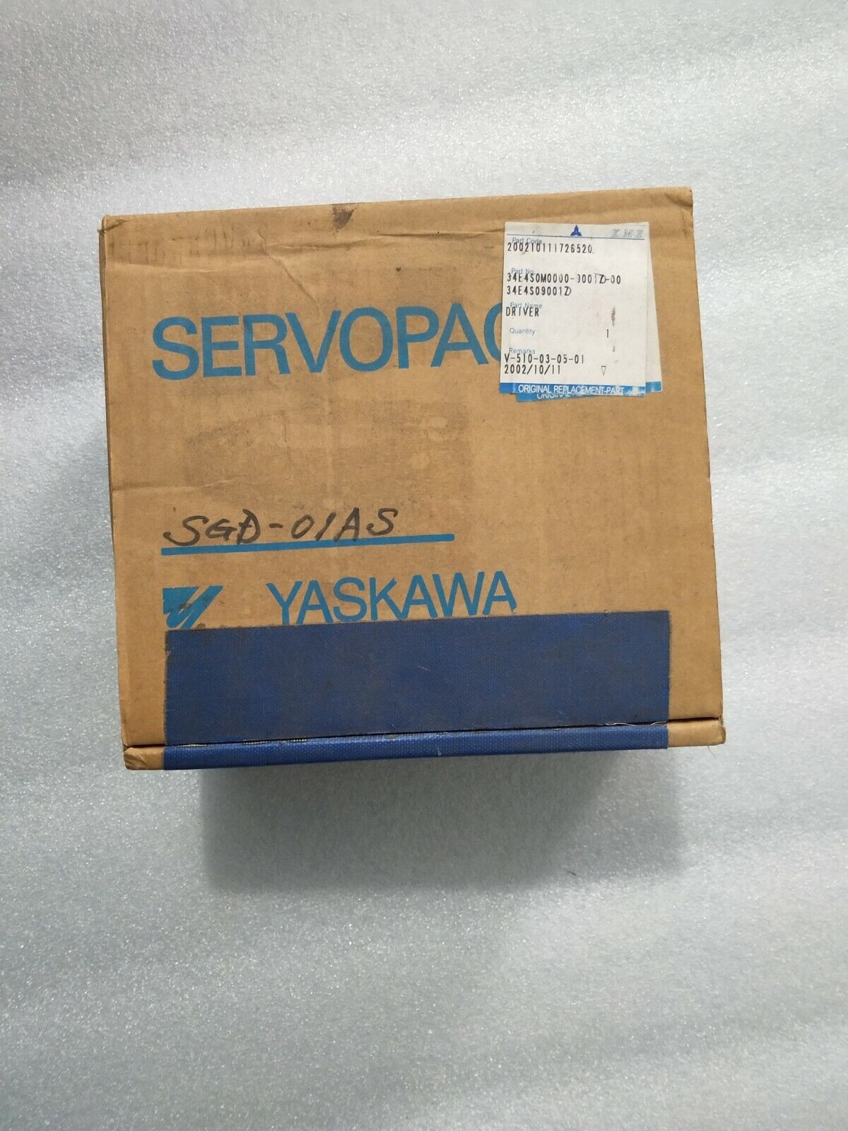 New Original Yaskawa Ac Servo Driver SGD-01AS SGD01AS FREE DHL SHIPPING DHL / UPS / FedEx