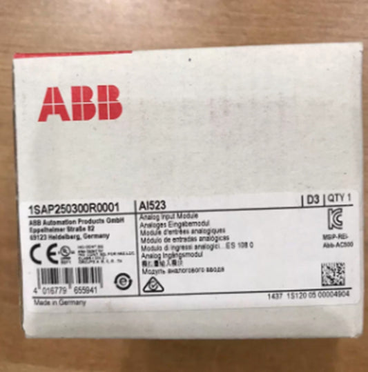 NEW ABB 1SAP250300R0001 AI523 D2 Analog Input Module