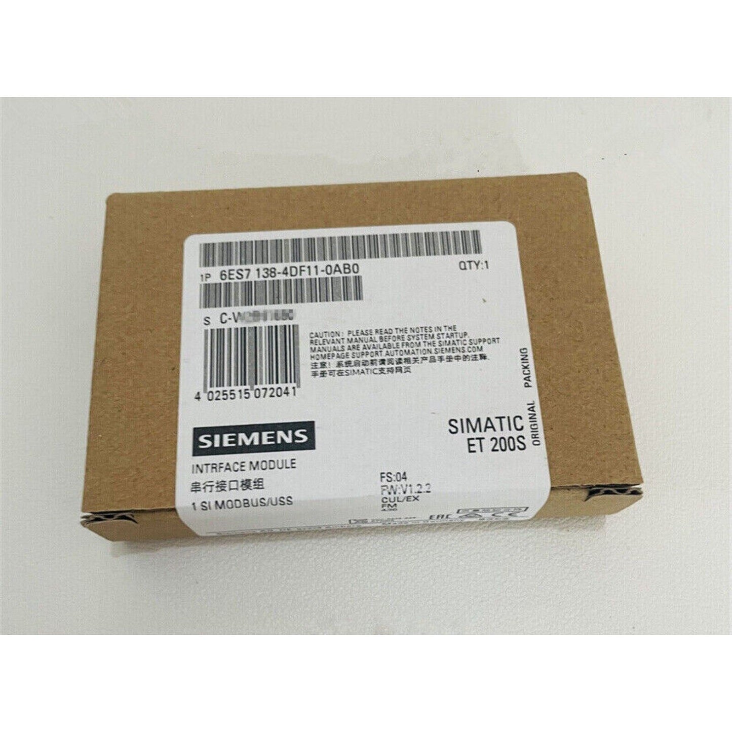 New Siemens 6ES7138-4DF11-0AB0 6ES71384DF110AB0 Electronics module for ET200S