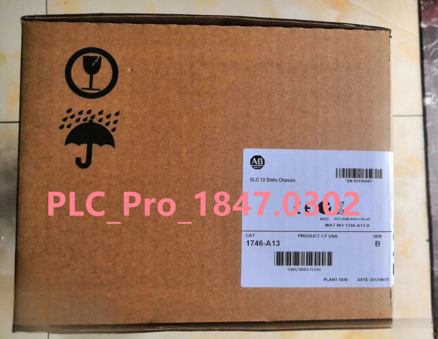 1746A13 New Unopened AB 1746-A13 Ser B SLC 500 13 Slots PLC Chassis Rack