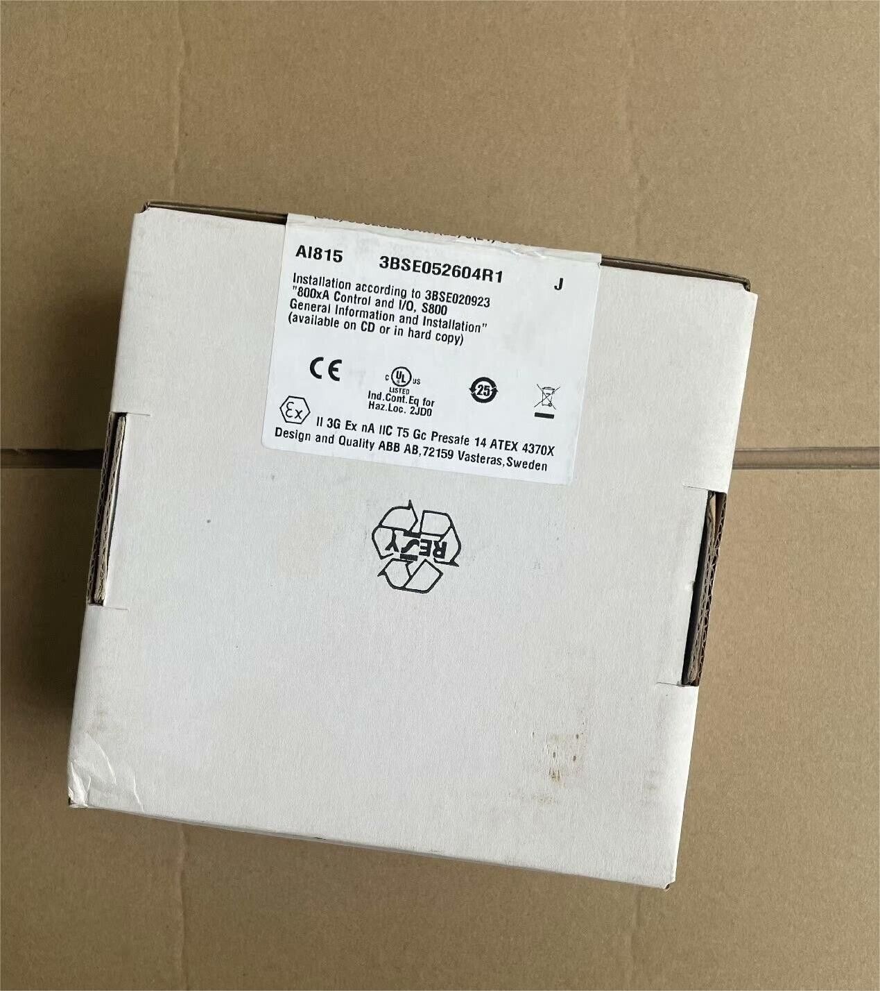 ABB AI815 3BSE052604R1 S800 I/O MODULE NEW IN BOX SHIP BY FAST DHL/FE/UPS