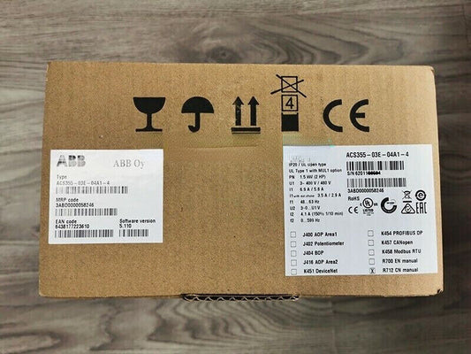 ABB PLC ACS355-03E-04A1-4 WITH ONE YEAR WARRANTY FAST SHIPPING 1PCS NIB