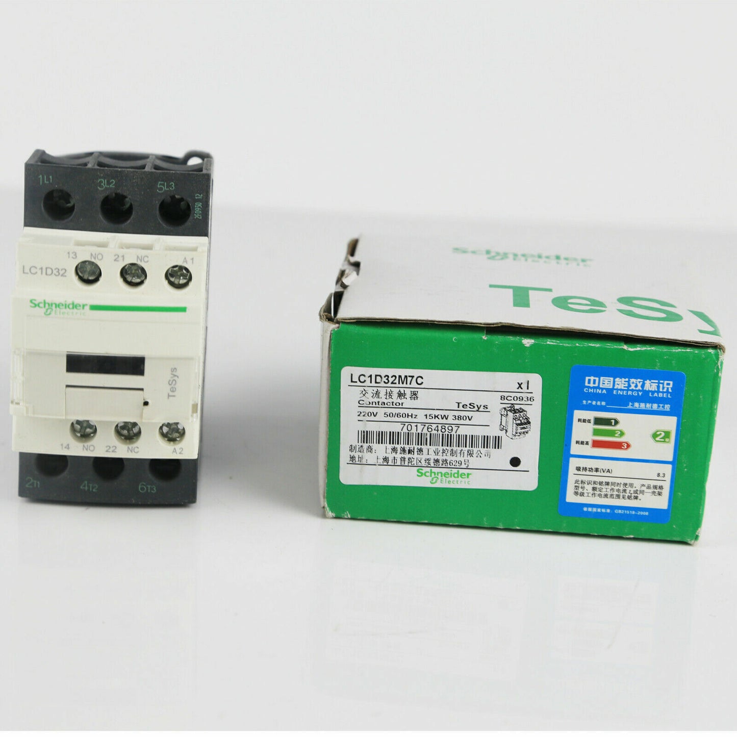 1PC New Schneider LC1D32M7C AC Contactor AC220V In Box Expedited Shipping DHL / UPS / FedEX