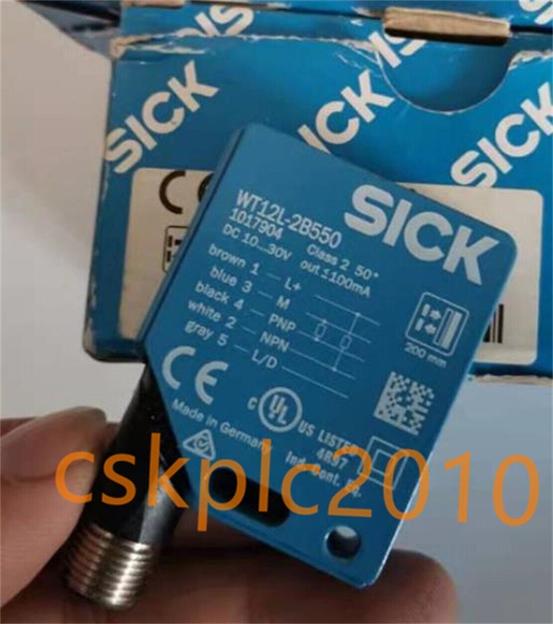 1 PCS NEW IN BOX SICK Photoelectric switch 1017904 WT12L-2B550