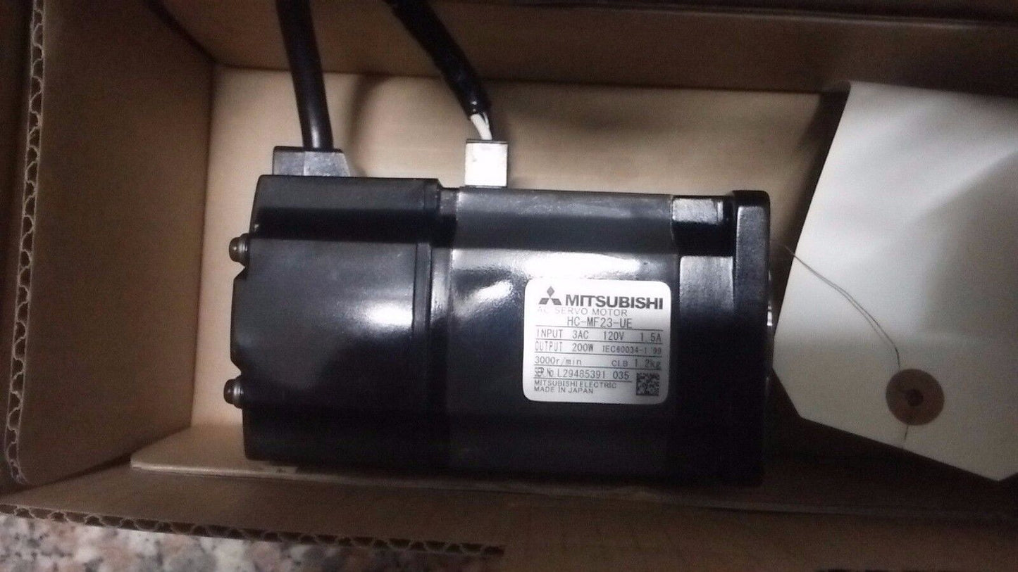 NEW&ORIGINAL MITSUBISHI AC SERVO MOTOR HC-MF23-UE HCMF23UE FREE SHIPPING DHL / UPS / FedEx