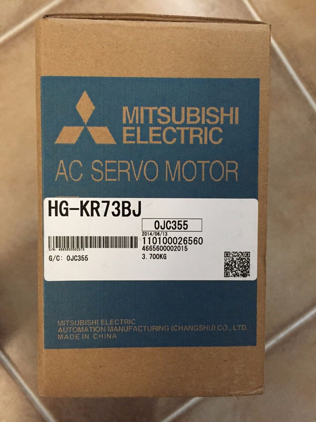 1PC NEW MITSUBISHI AC SERVO MOTOR HG-KR73BJ HGKR73BJ FREE EXPEDITED SHIPPING DHL / UPS / FedEX