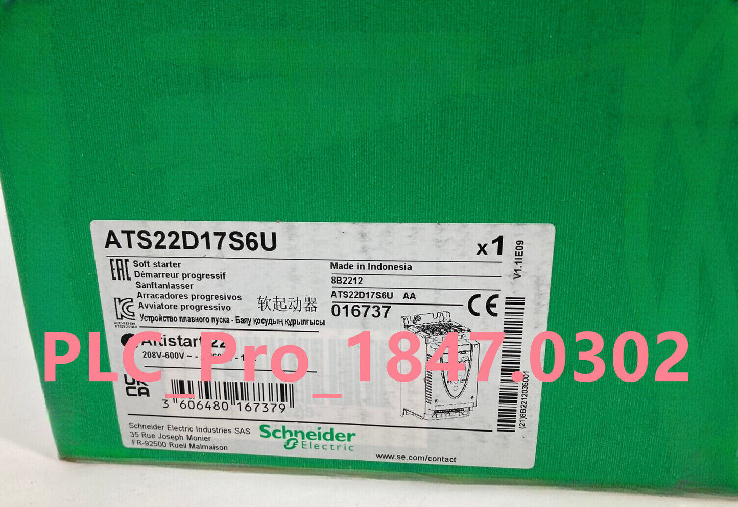 ATS22D17S6U 1PCS Brand New Schneider ATS22D17S6U Fast delivery