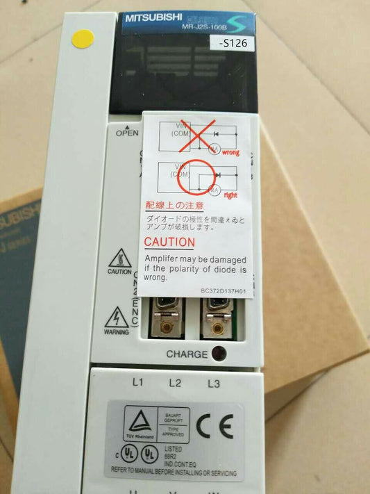 1PC MITSUBISHI AC SERVO DRIVER MR-J2S-100B-S126 NEW FREE EXPEDITED SHIPPING DHL / UPS / FedEx