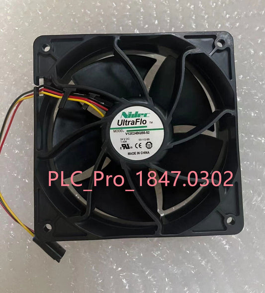 1PC New NIDEC Fan V12E24BGB5-52 DC 24V 1.40A 12038 12CM 3 Pin cooling fan