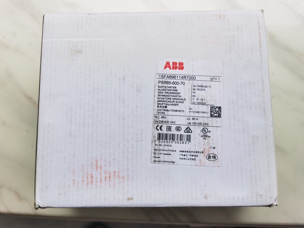 1PC New ABB PSR85-600-70 1SFA896114R7000 Soft Starter Expedited Shipping