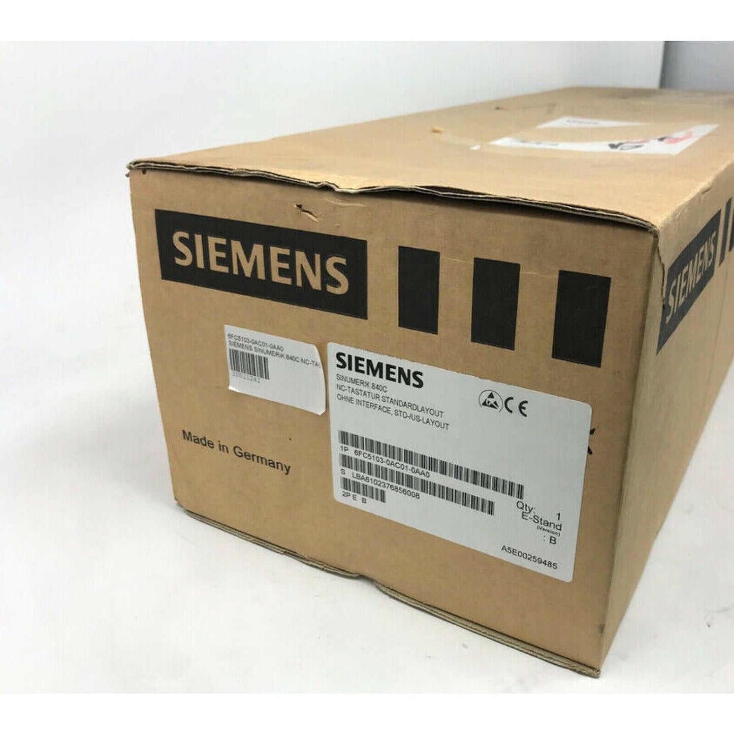 New Siemens 6FC5103-0AC01-0AA0 Sinumerik CNC Full Keyboard 6FC5 103-0AC01-0AA0