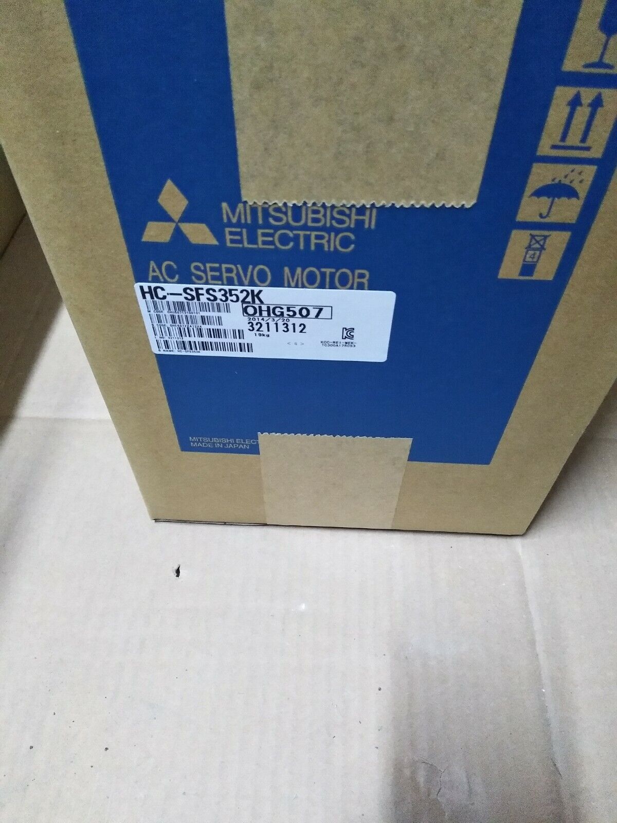 New Original Mitsubishi Ac Servo Motor HC-SFS352K HCSFS352K Free Expedited Ship DHL / UPS / FedEx