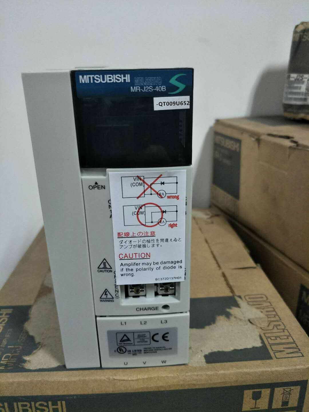 1PC MITSUBISHI AC SERVO DRIVER MR-J2S-40B-QT009U652 NEW FREE EXPEDITED SHIPPING DHL / UPS / FedEx