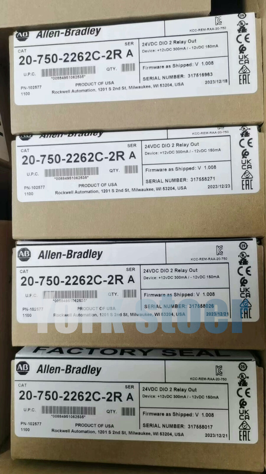 NEW Allen-Bradley 20-750-2262C-2R /A 750 24V DC IO Option Module 207502262C2R DHL / UPS / FedEx