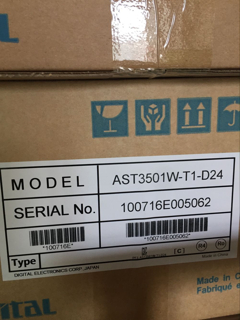 1PC New Pro-face AST3501W-T1-D24 Touch Screen AST3501WT1D24 Expedited Shipping DHL / UPS / FedEx