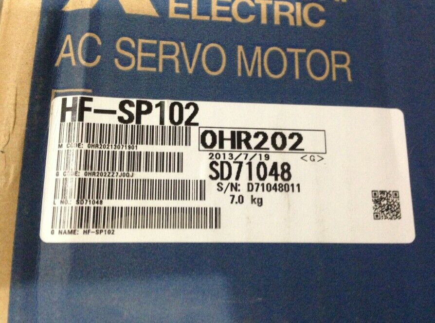 NEW MITSUBISHI AC SERVO MOTOR HF-SP102 HFSP102 FREE EXPEDITED SHIPPING DHL / UPS / FedEX