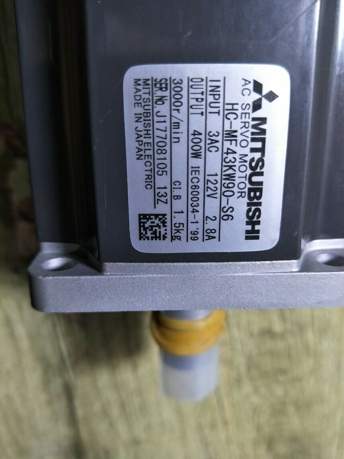 NEW MITSUBISHI AC SERVO MOTOR HC-MF43KW90-S6 FREE EXPEDITED SHIPPING DHL / UPS / FedEx