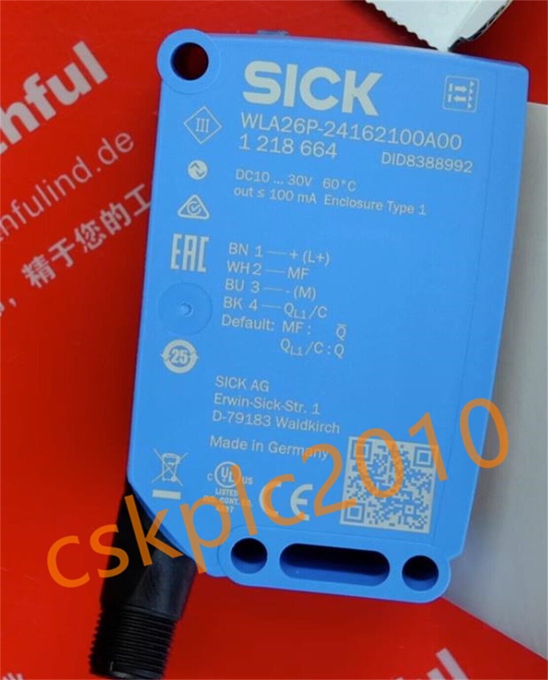 1 PCS NEW IN BOX SICK Photoelectric sensor WLA26P-24162100A00 1218664
