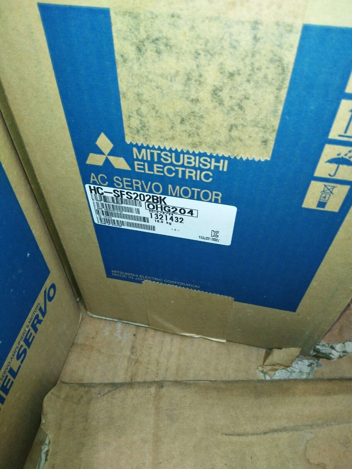 NEW MITSUBISHI AC SERVO MOTOR HC-SFS202BK HCSFS202BK FREE EXPEDITED SHIPPING DHL / UPS / FedEx
