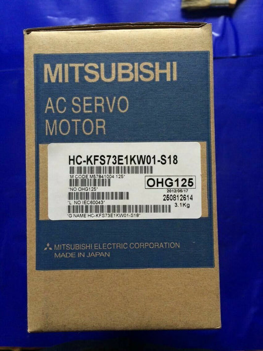 MITSUBISHI AC SERVO MOTOR HC-KFS73E1KW01-S18 NEW FREE EXPEDITED SHIPPING DHL / UPS / FedEx