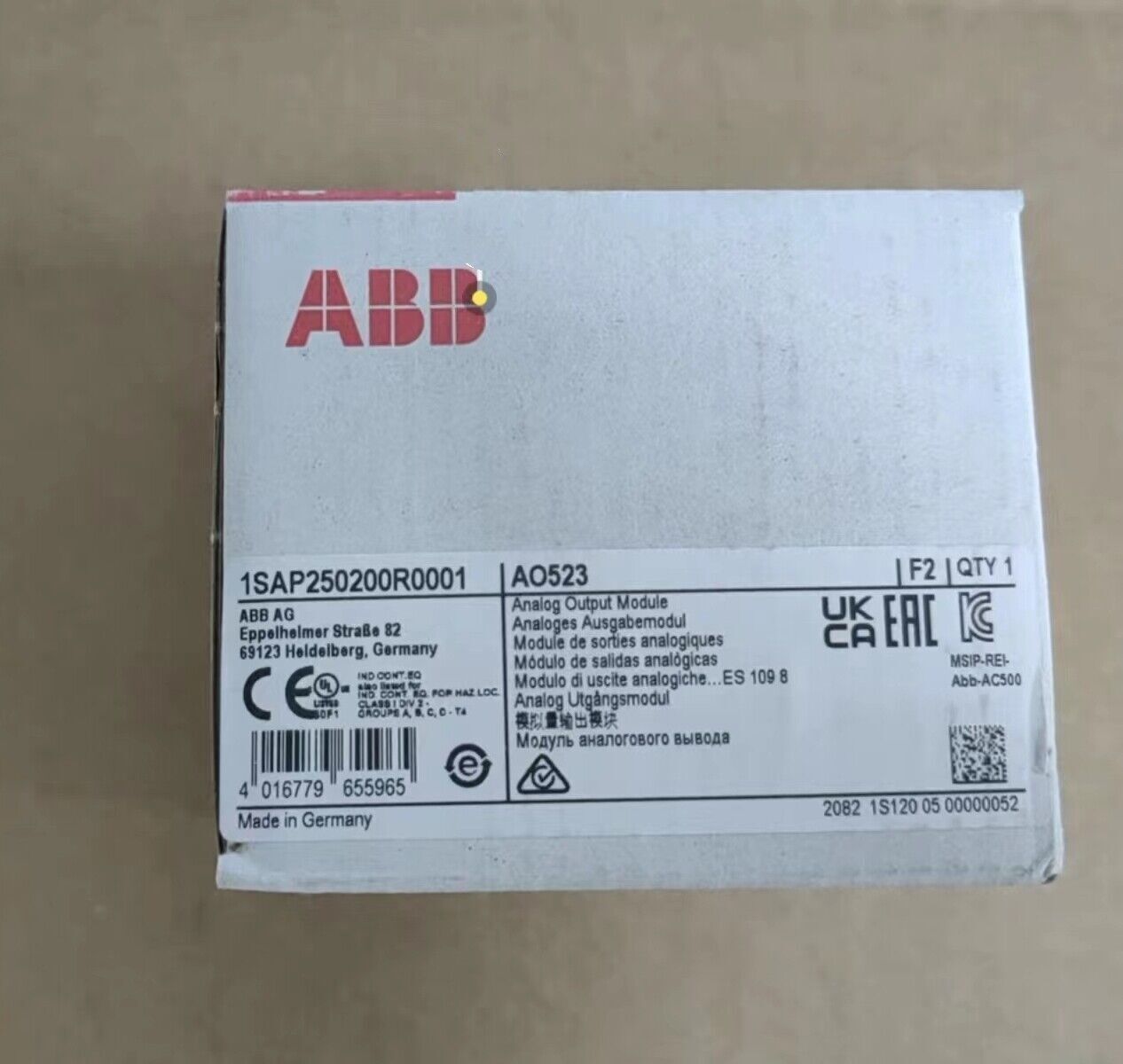 1pc ABB AO523 analog module 1SAP250200R0001