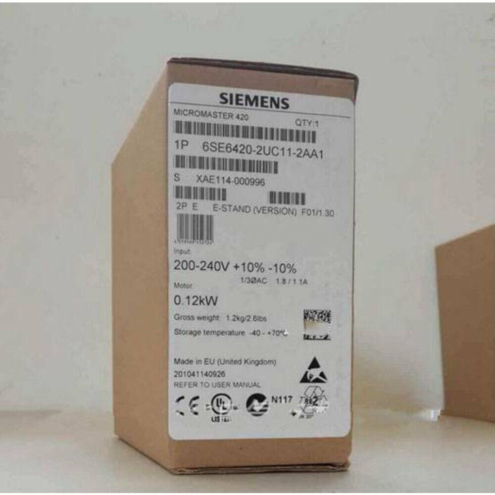 New Siemens MICROMASTER420 without filter 6SE6420-2UC11-2AA1 6SE6 420-2UC11-2AA1