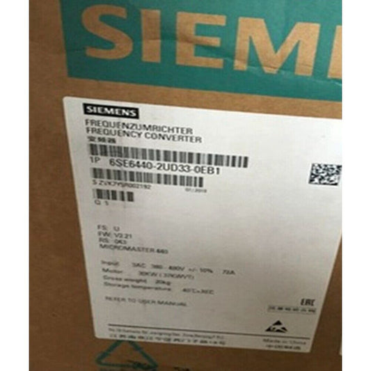 New Siemens 6SE6 440-2UD33-0EB1 6SE6440-2UD33-0EB1 MICROMASTER440 without filter