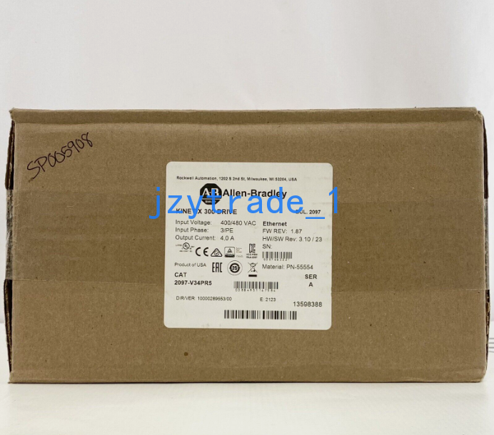 1PC New In Box Allen Bradley 2097-V34PR5 Servo Driver 2097V34PR5 FREE SHIPPING DHL / UPS / FedEx