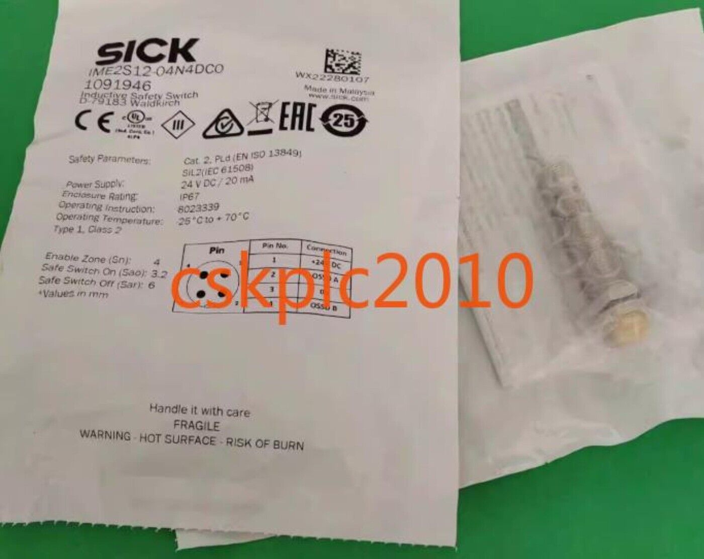 1PCS New original Sick safety sensor IME2S12-04N4DC0 1091946 in stock