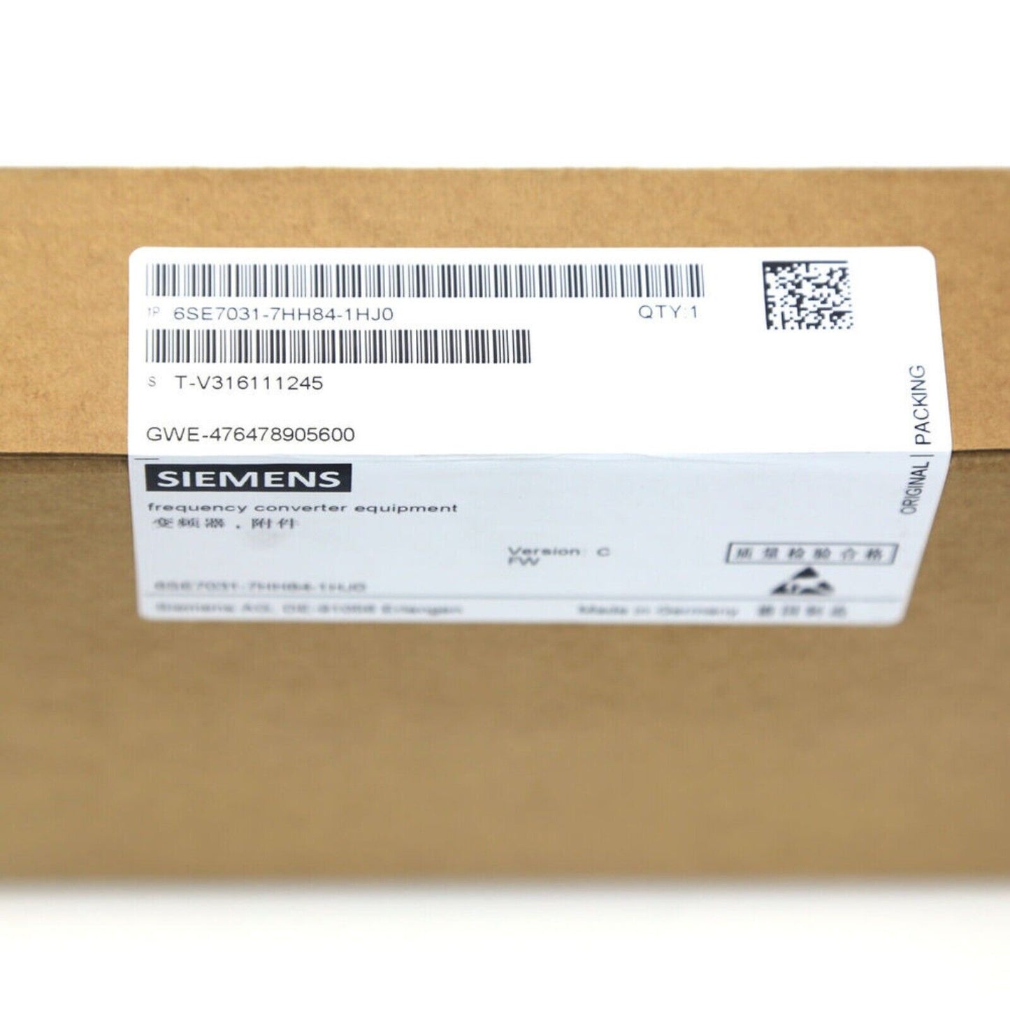 NewSiemens 6SE7031-7HH84-1HJ0 6SE70317HH841HJ0 SIMOVERT Master drives Control