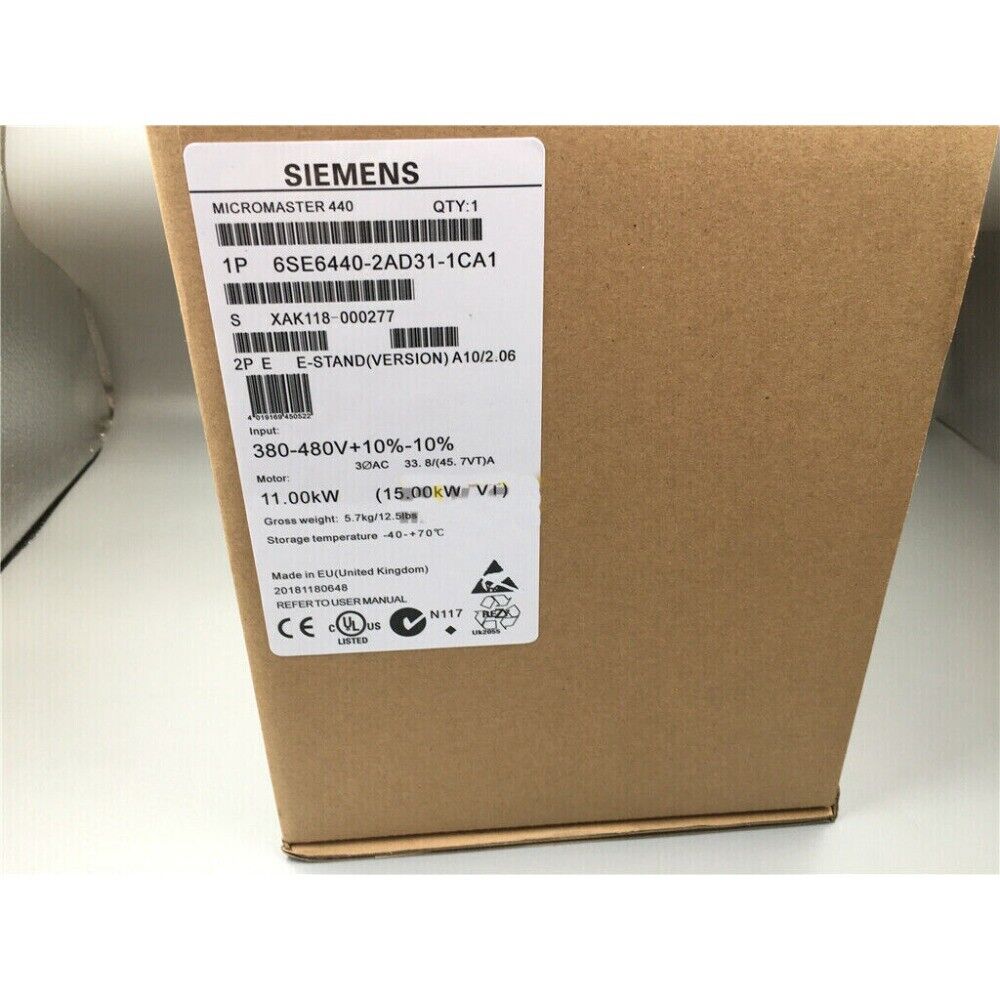New Siemens 6SE6440-2AD31-1CA1 MICROMASTER440 without filter 6SE6 440-2AD31-5CA1