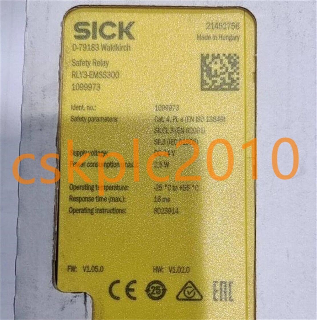 1 PCS NEW IN BOX SICK Module RLY3-EMSS300 1099973